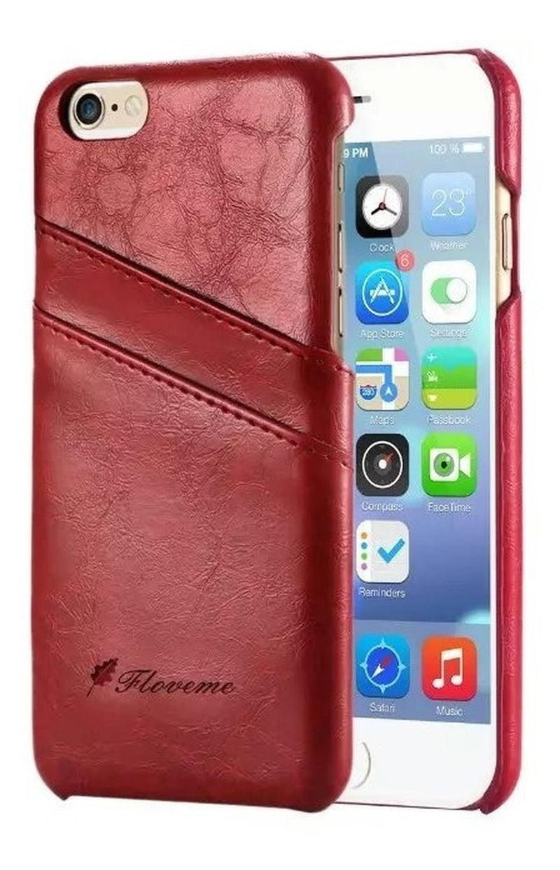 Funda Para iPhone Galaxy Cartera Piel Guarda Tarjeta Hombre