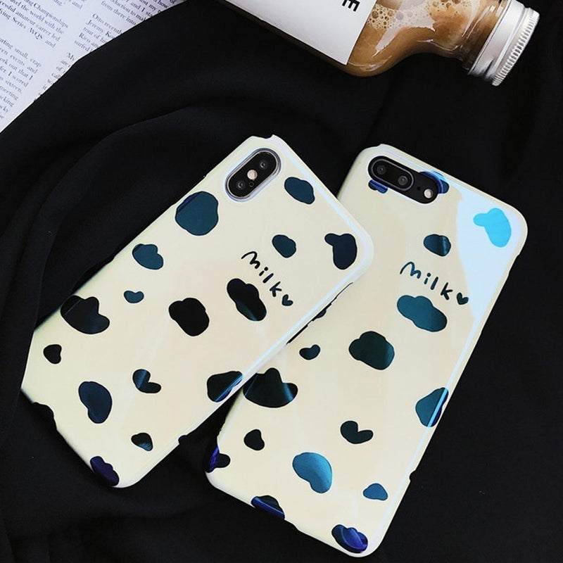 Funda Para iPhone Love Milk Heart Vaca Leche Mujer Nubes 3d