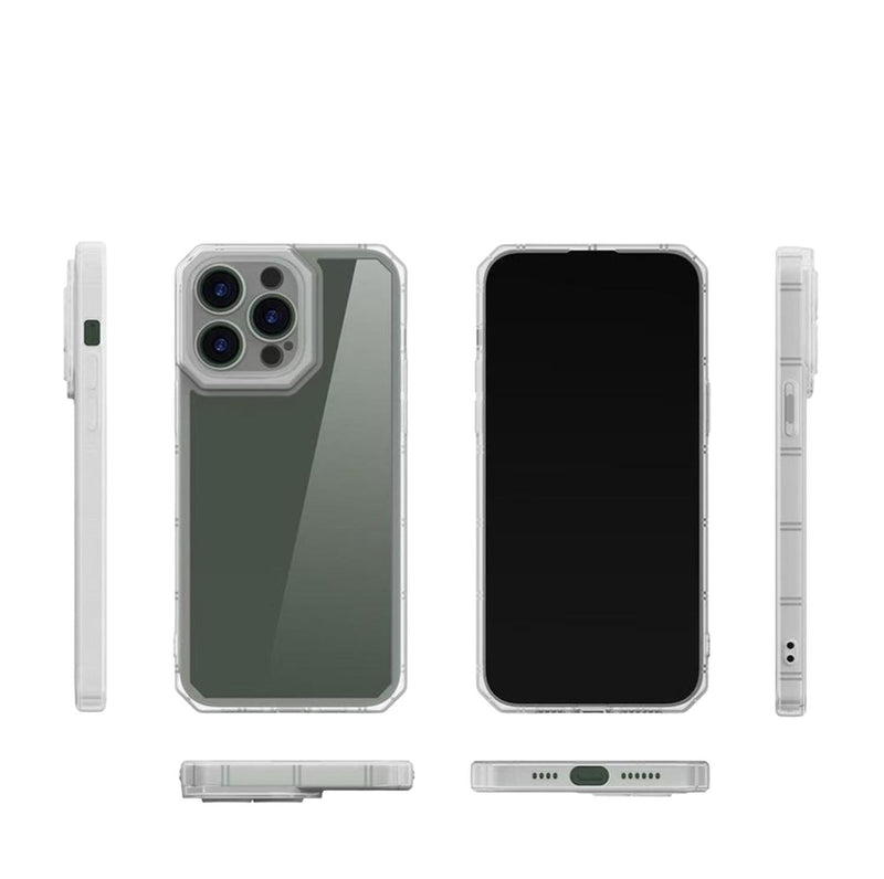 Funda Goma Gruesa para iPhone+ Mica con Esquinas Protectoras