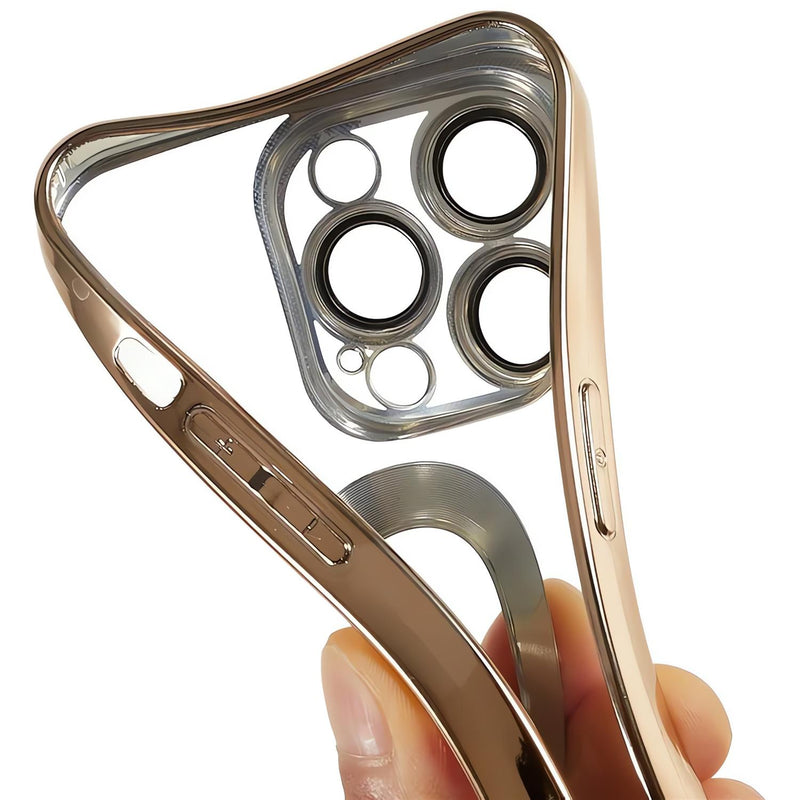 Funda de Lujo Goma para iPhone 8/7 Plus + Mica Case Elegante