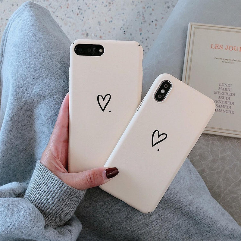 Funda Para iPhone Corazon Y Punto Dama Hombre Mujer Pareja