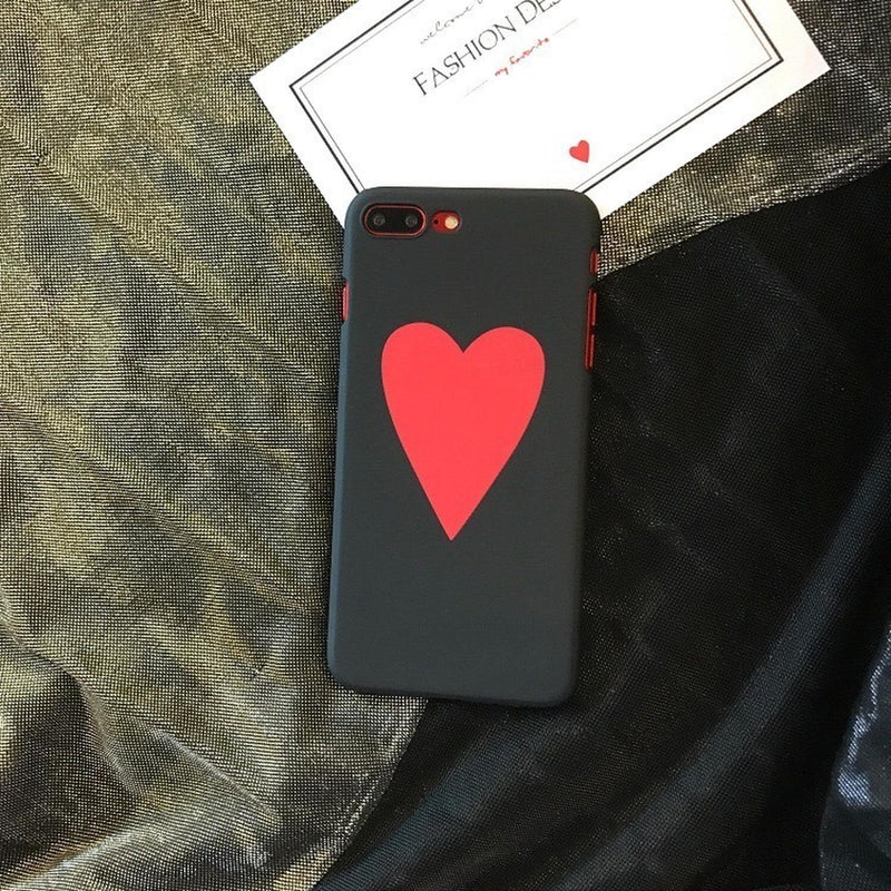 Funda Para iPhone Corazon Solitario Grande Dama Hombre Mujer