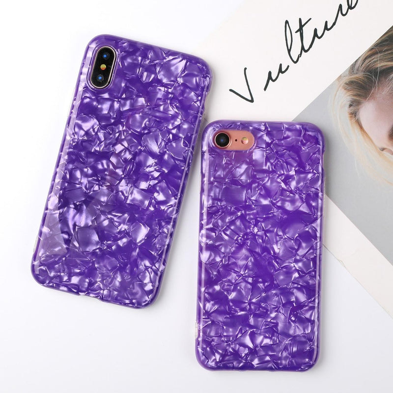 Funda Para iPhone Piedra Preciosa Cuarzo Violeta Mujer Case