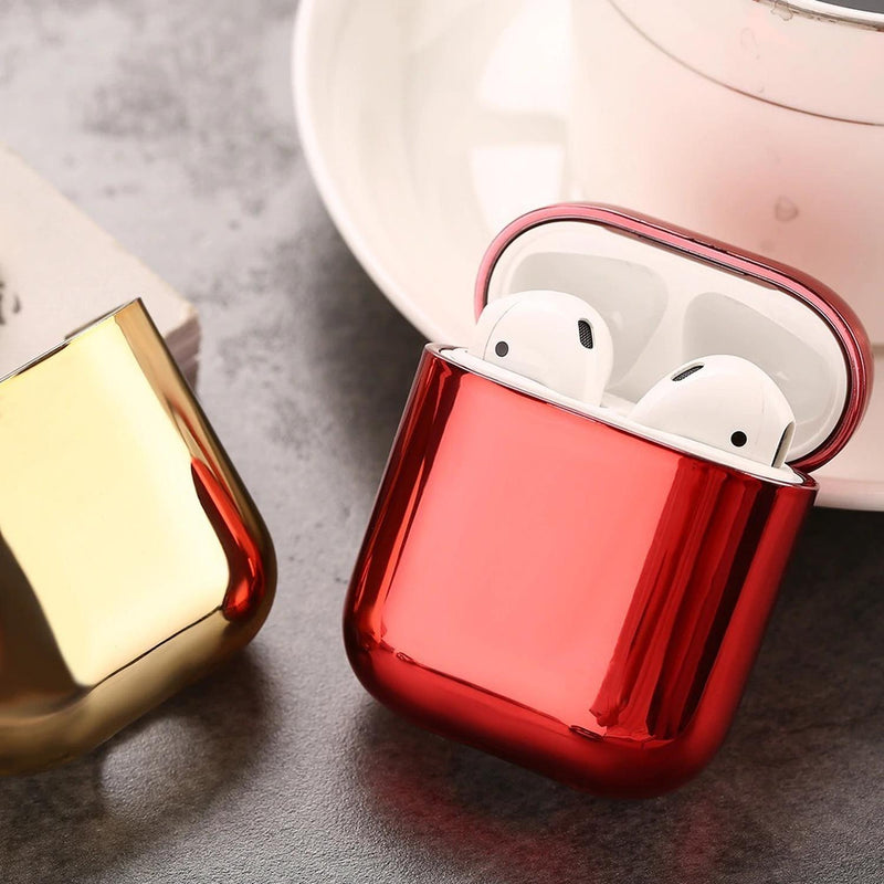 Funda para AirPods Espejo Rigido Hombre Mujer Dama Brilante