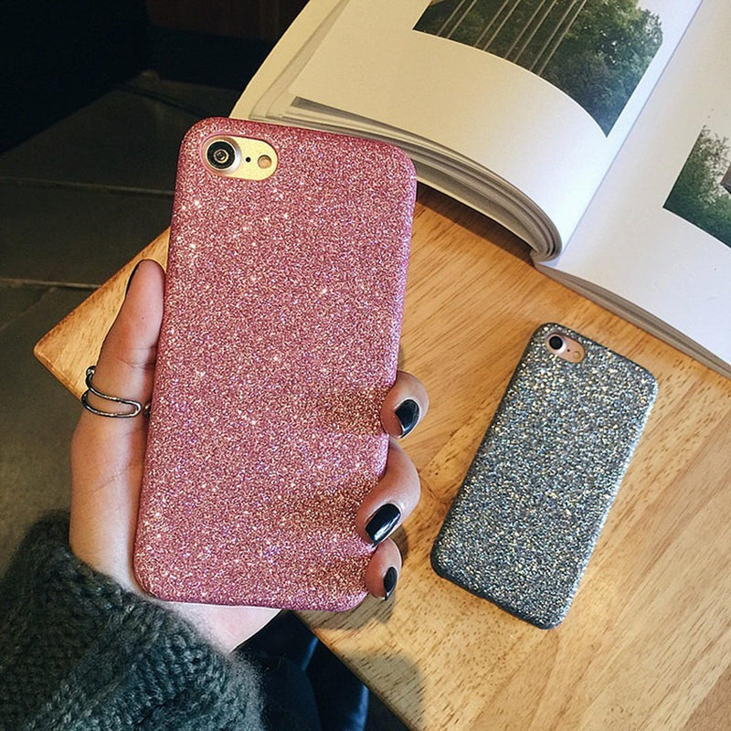 Funda para iPhone Brillos Delgada Glitter Piedras Diamantes