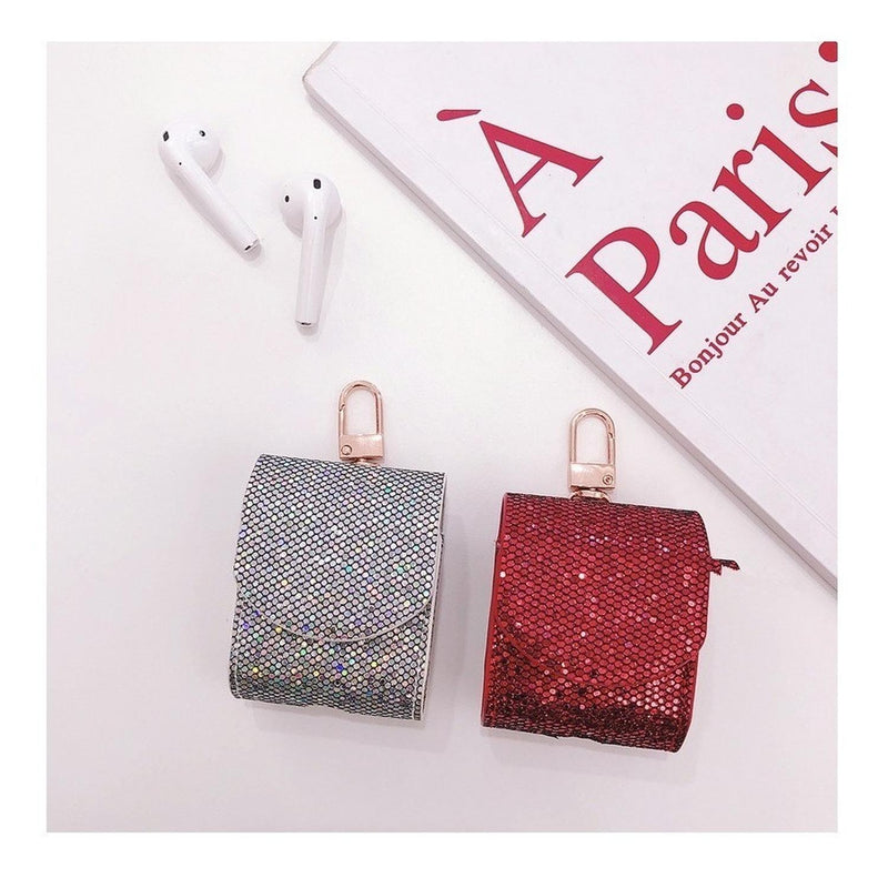 Funda Para AirPods Bolsa Glitter Brillos Mujer Case Diamante