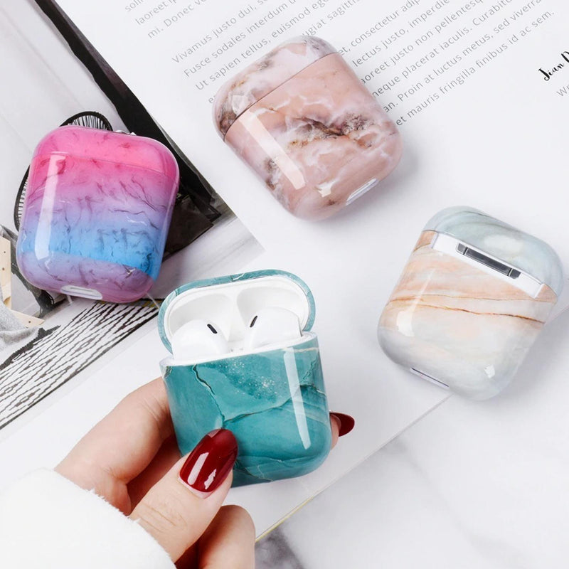 Funda para AirPods Rigida Marmol Mandala Case Mujer Hombre