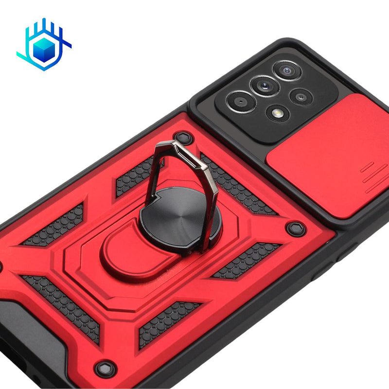 Funda para iPhone Robot V2.0 Anillo + mica Hidrogel Uso Rudo