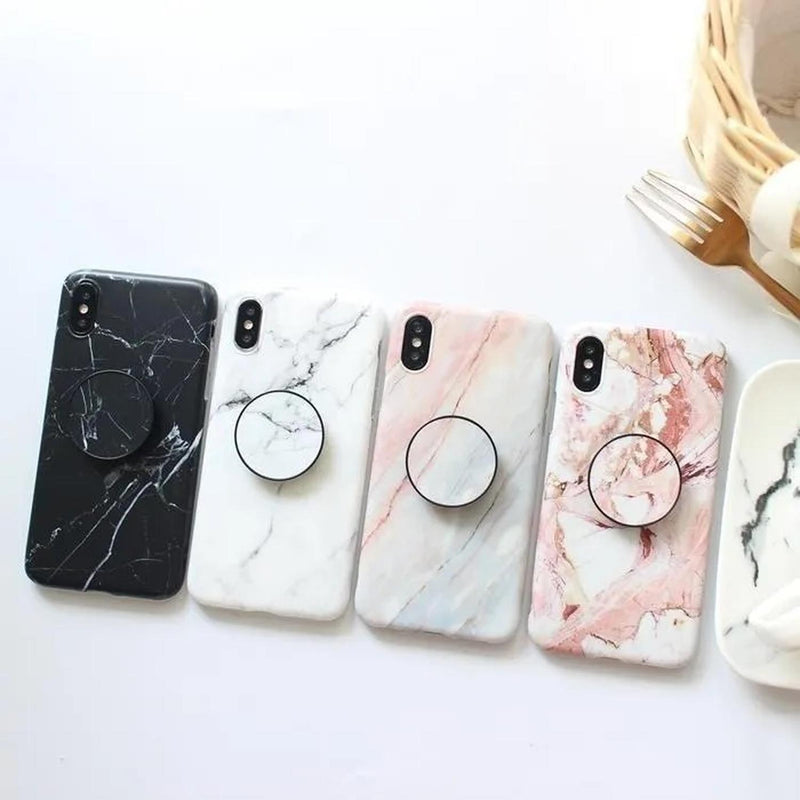 Funda Marmol Compatible Con iPhone Hombre Mujer Goma Moda