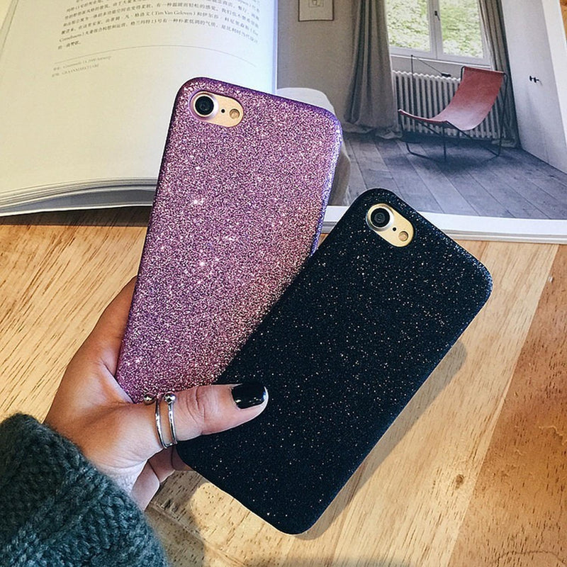 Funda para iPhone Brillos Delgada Glitter Piedras Diamantes