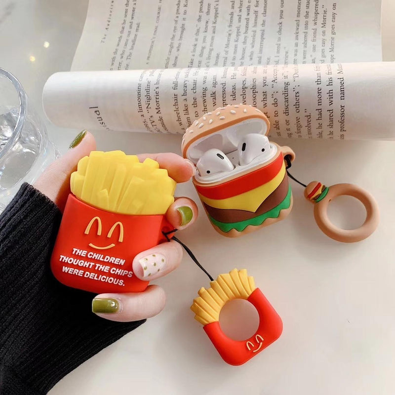 Funda para AirPods Comida Snack Goma Mujer Niño Protector 3D