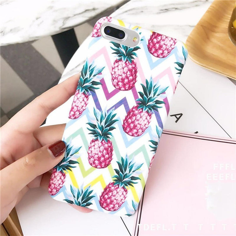 Funda Piña Retro Para iPhone Vintage Dama Hombre Mujer Playa