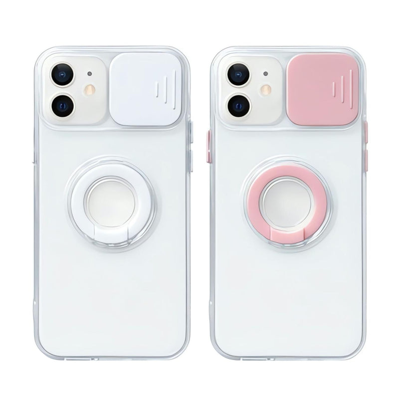 Funda Protectora Camara con Anillo para iPhone 13 Pro + Mica