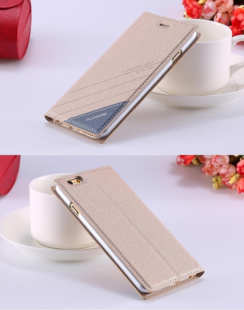 Funda Flip para iPhone Galaxy Cartera Hombre Mujer Billetera