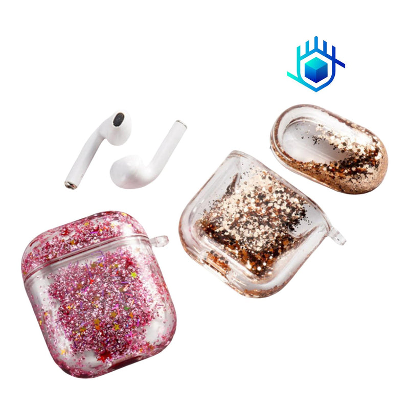 Funda Brillos Liquido para AirPods Case Uso Rudo Mujer Dama