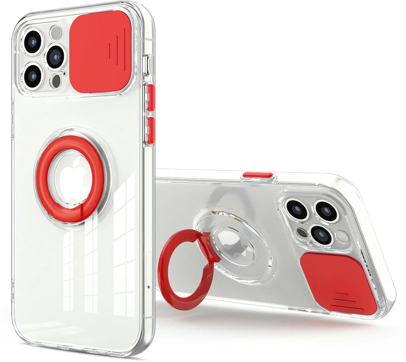 Funda Protectora Camara Anillo para iPhone 12 Pro Max + Mica