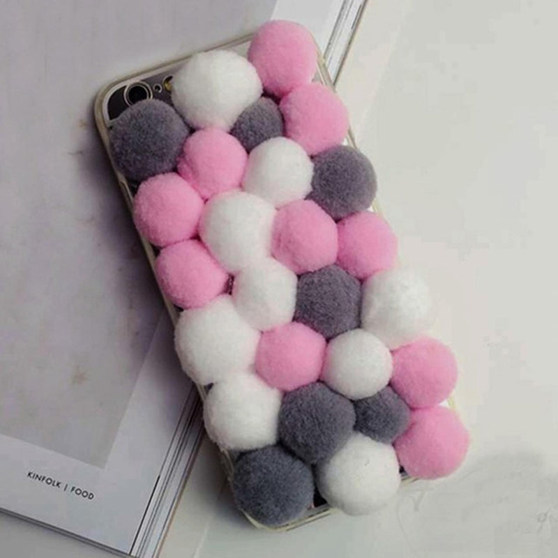 Funda para iPhone Bolas Algodon Arcoiris Manualidades Mama