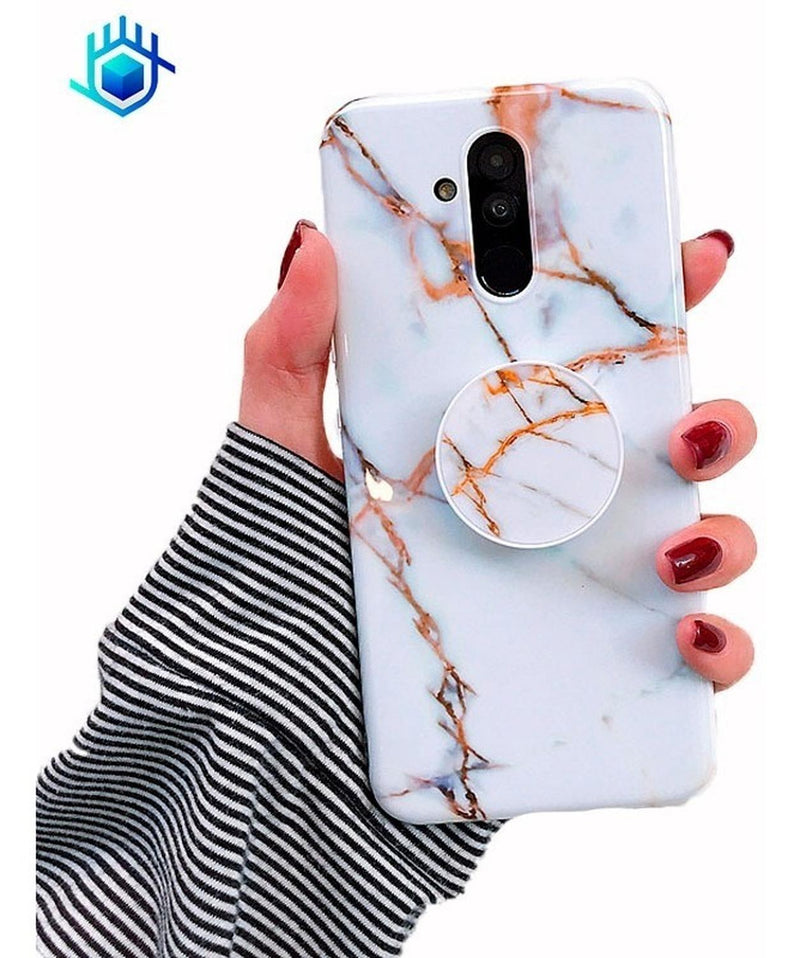 Funda Para Huawei+soporte Slim Marmol Protector Mujer Hombre