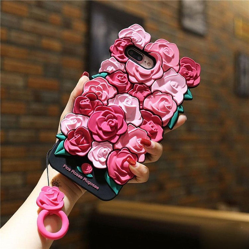 Case De Flores Para iPhone Dama Mujer Moda Amor Regalo Love