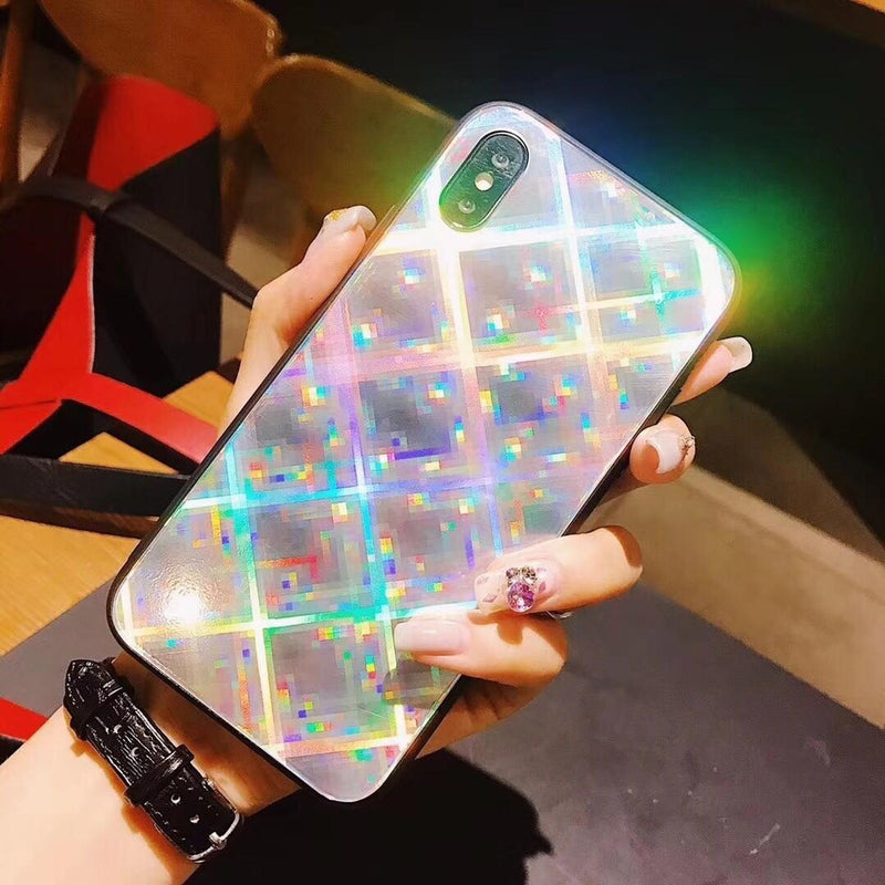 Funda Para iPhone Rombos De Cristal Hombre Mujer 3d Tornasol