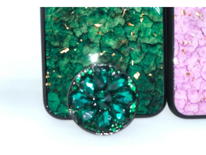 Funda Marmol Para iPhone con Diamantes Mujer Case Brillo 3D