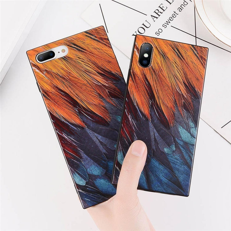 Funda Para iPhone Cuadro Plumas Ave Pintura Arte Dama Hombre