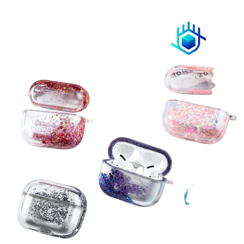 Funda Brillos Liquido para AirPods Case Uso Rudo Mujer Dama