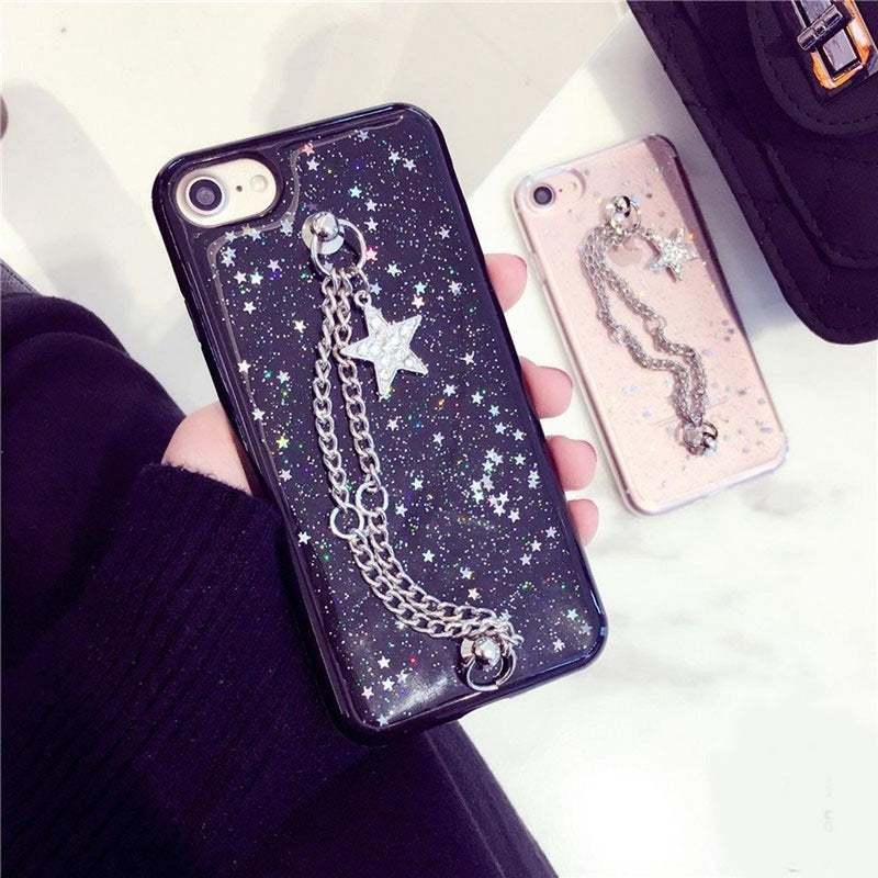 Funda Para iPhone Estrellas Cadena Espacio Universo Hombre