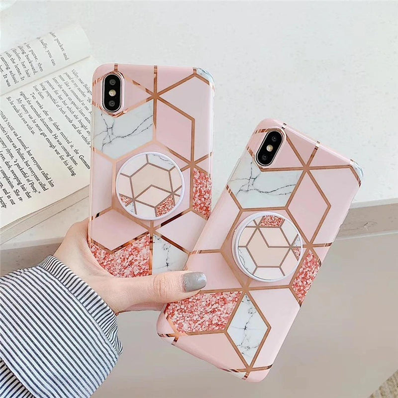 Funda Geometria Compatible Con Galaxy Hombre Dama Protector