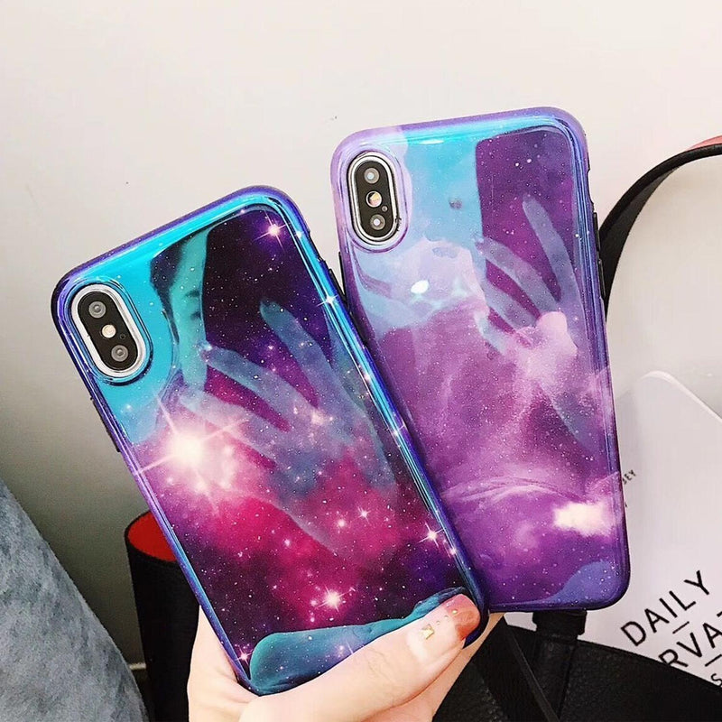 Funda Para iPhone Galaxia Planetas Case Cosmico Hombre Mujer