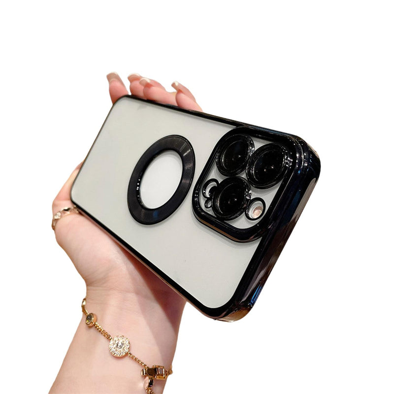 Funda de Lujo Goma para iPhone 12 / 12 Pro + Mica Elegante