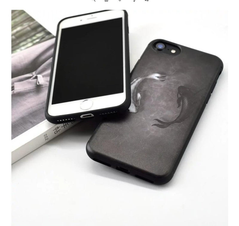 Funda Para iPhone Yin Yang Equilibrio Paz Mujer Dark Hombre