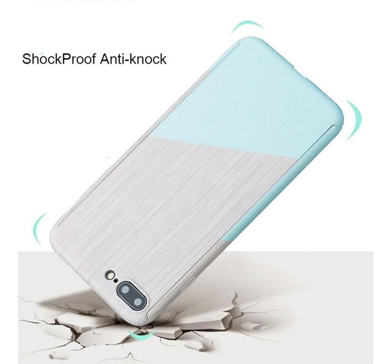 Funda 360+ Mica para iPhone Marmol Delgada Ligera Mujer Case