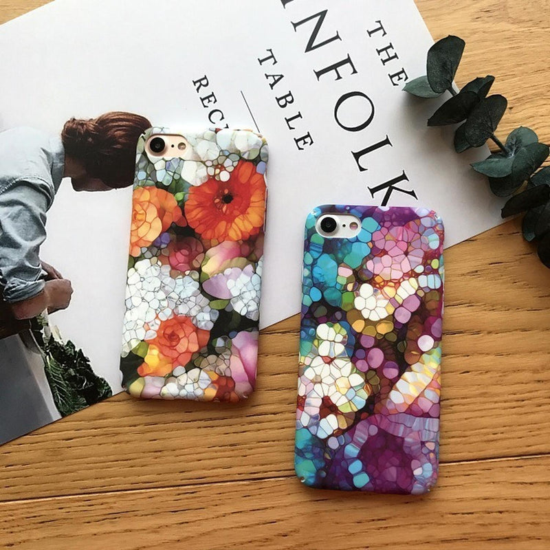 Funda Para iPhone Pintura Flores Arte Oleo Mujer Hombre Moda