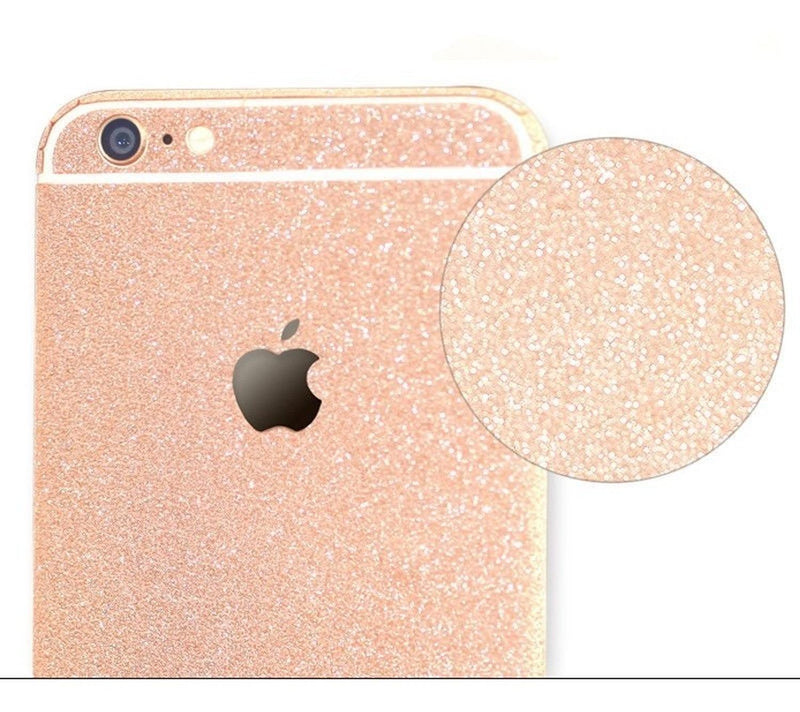 Sticker Glitter para iPhone Mujer Hombre Brillos Pegatina 3d