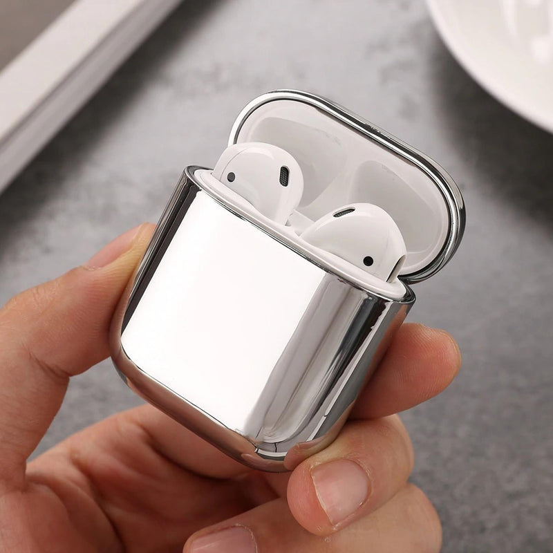 Funda para AirPods Espejo Rigido Hombre Mujer Dama Brilante