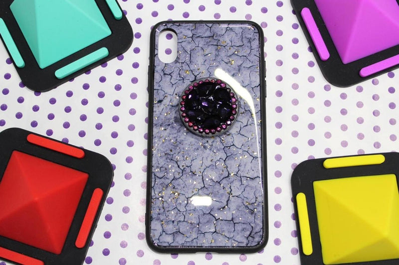 Funda Marmol Para iPhone con Diamantes Mujer Case Brillo 3D