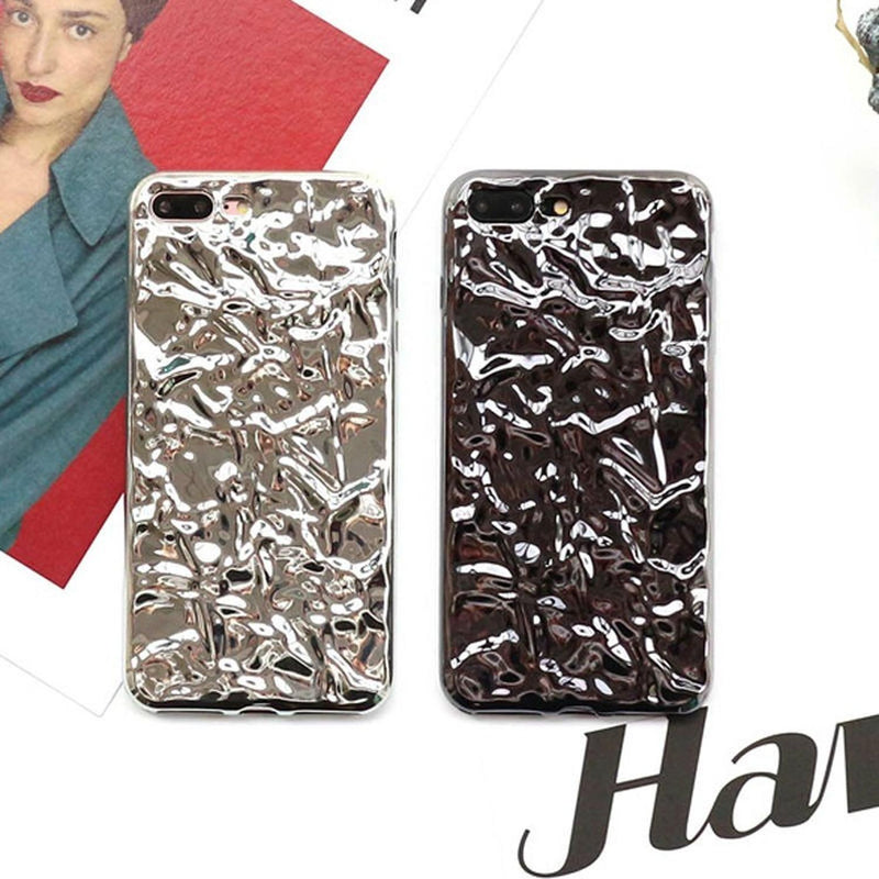 Funda Para iPhone Aluminio Plastico Mujer Case Protetor 3d