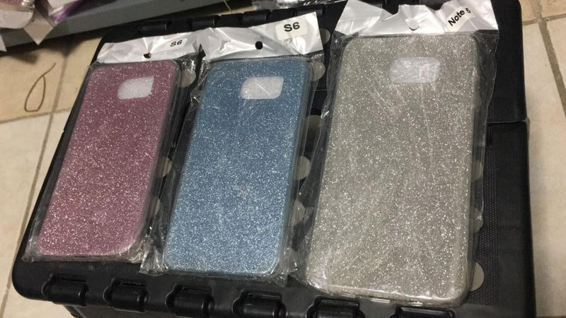 Funda para iPhone Galaxy Glitter Delgada Mujer Brillos Case