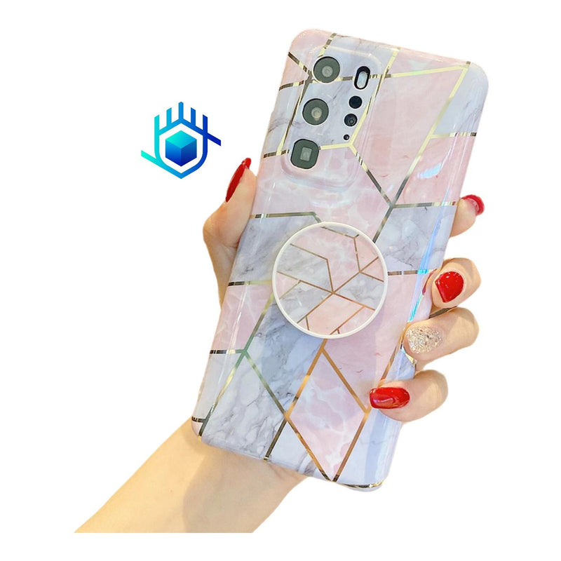 Funda Para Huawei + Mica Lineas Case Mujer Protector Mujer