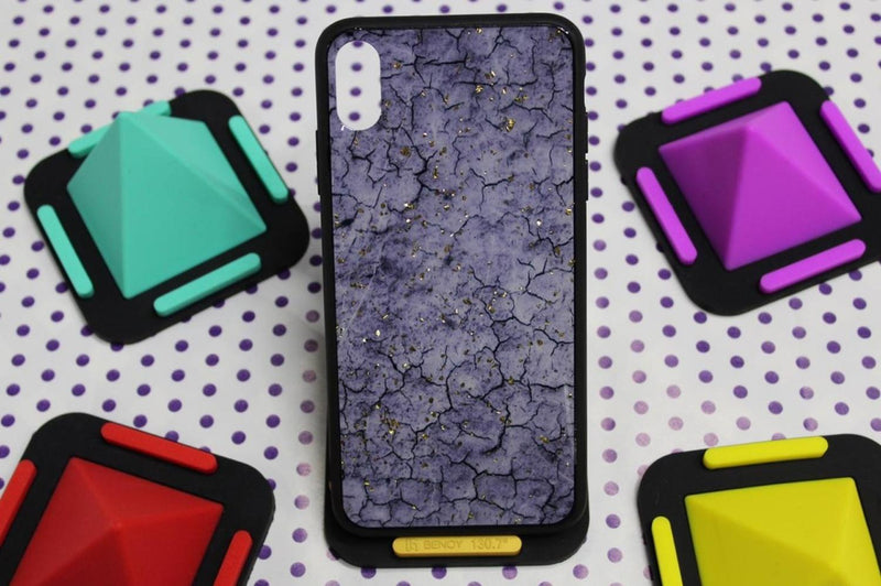 Funda Marmol Para iPhone con Diamantes Mujer Case Brillo 3D