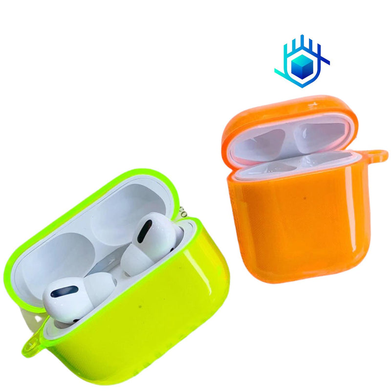 Funda Candy Neon para AirPods Case Uso Rudo Mujer 3d Hombre