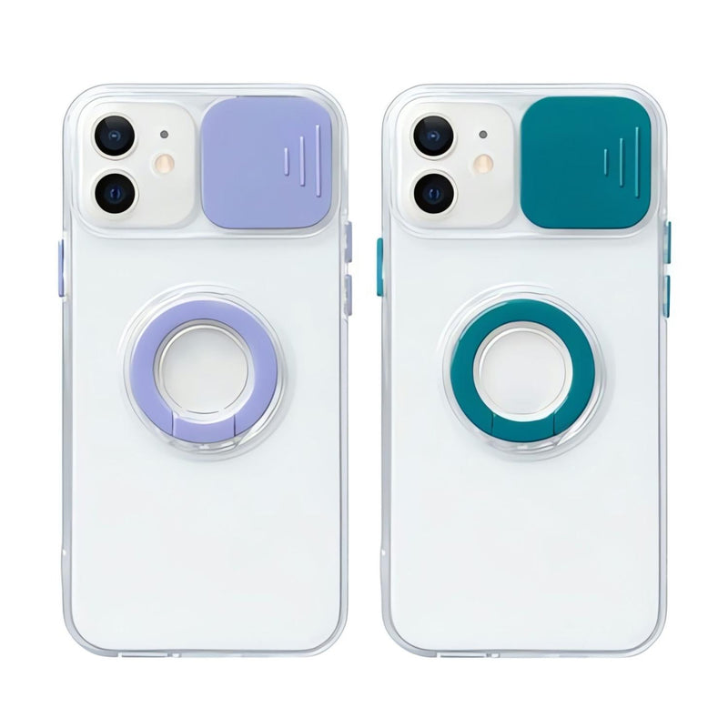 Funda Protectora Camara Anillo para iPhone 13 Pro Max + Mica