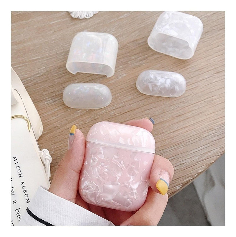 Funda Para AirPods Marmol Hombre Mujer Case Brillo Protector