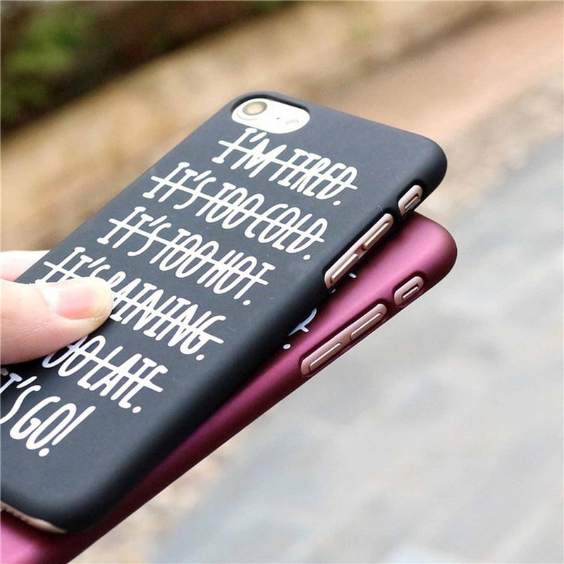 Funda Para iPhone Lets Go Positivo Hombre Mujer Case Frases