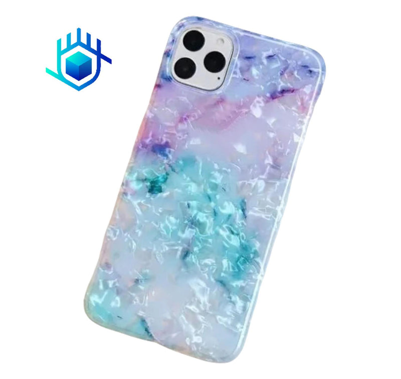 Funda para iPhone Brillo Resistente Mujer Case Tornasol Dama