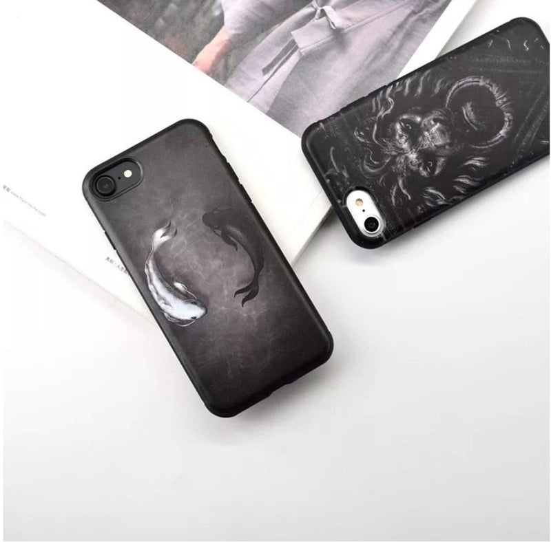 Funda Para iPhone Yin Yang Equilibrio Paz Mujer Dark Hombre