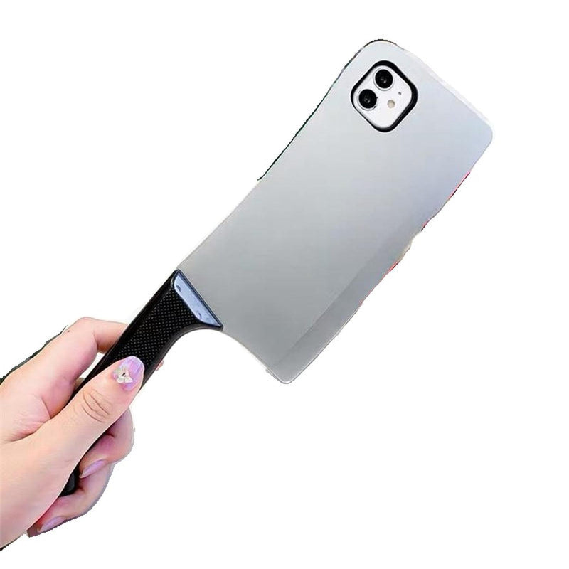 Funda Cuchillo De Goma Para iPhone + Mica Protectora Comida