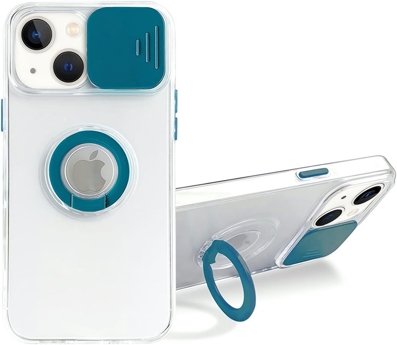 Funda Protectora Camara con Anillo para iPhone 13 Pro + Mica