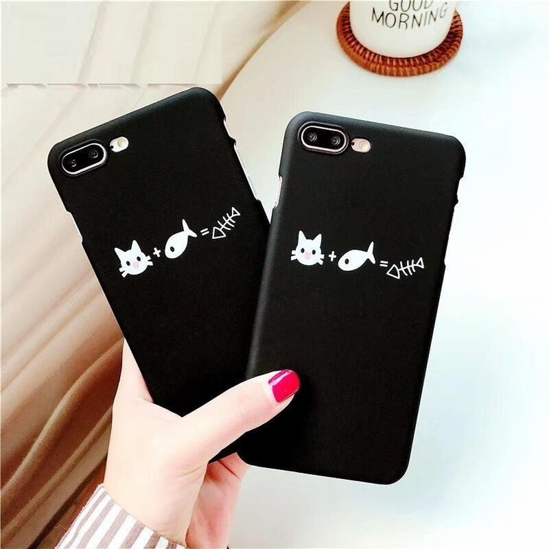 Funda Para iPhone Gato Pez Michi Pescado Gatito Divertida